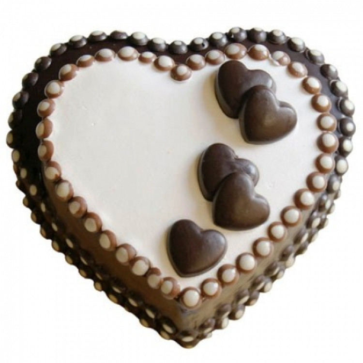 1kg Heart Chocolate Cake