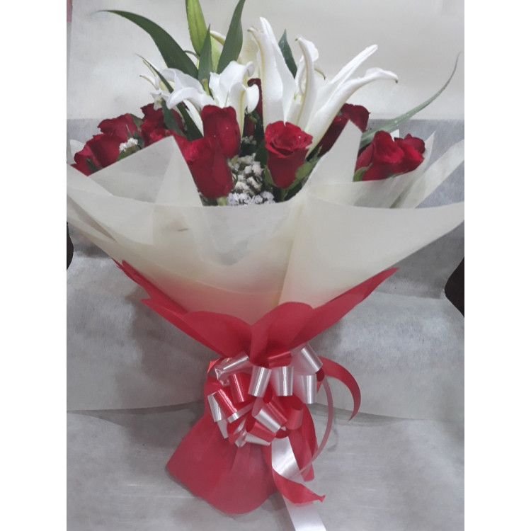 Mother's day Special Bouquet - Roses and Lilies